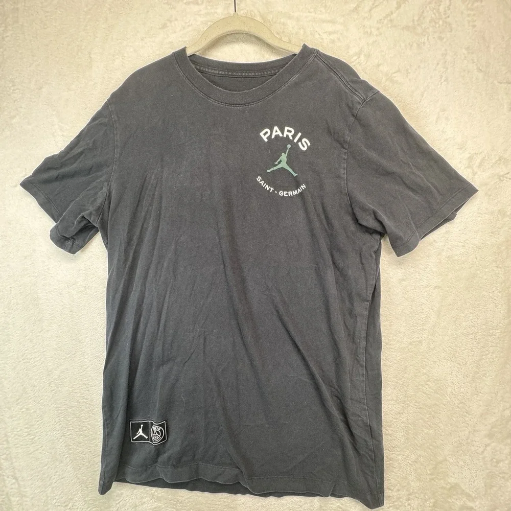 Jordan PSG Paris Saint-Germain Jumpman Graphic T Shirt Men's L Black
